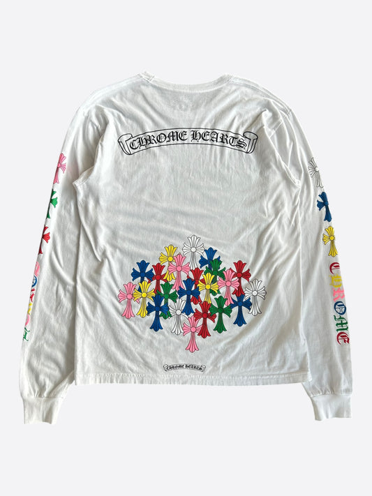 Chrome Hearts White & Multicolor Cross Longsleeve T-Shirt
