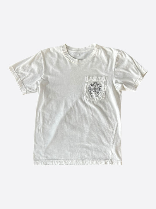 Chrome Hearts White & Black Taipei Horseshoe Logo T-Shirt