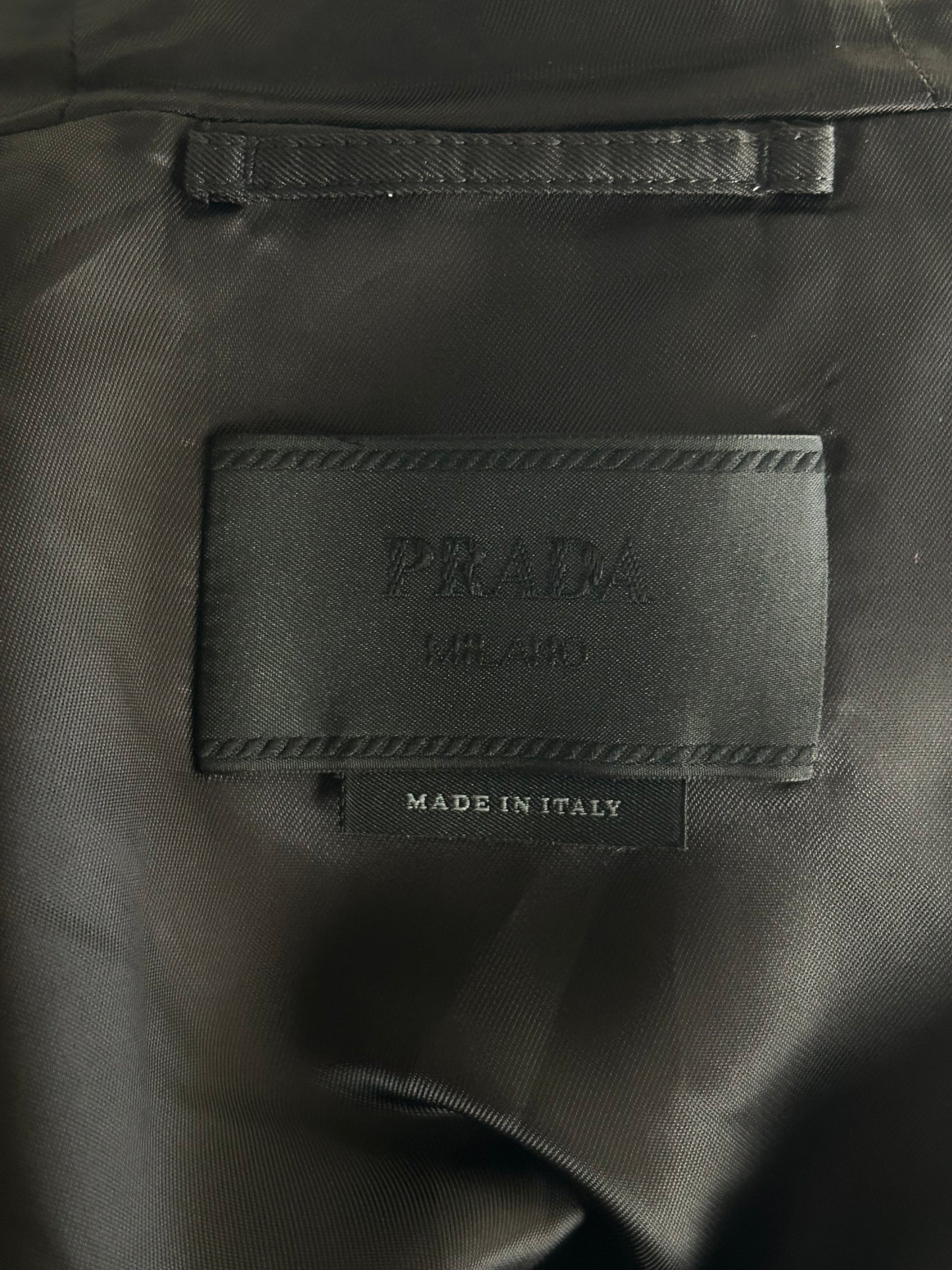 Prada Black & White Nylon Blouson Jacket