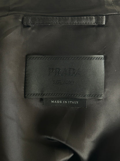 Prada Black & White Nylon Blouson Jacket