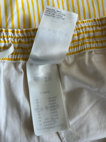 Louis Vuitton Yellow & White Striped Monogram Pants