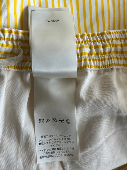 Louis Vuitton Yellow & White Striped Monogram Pants
