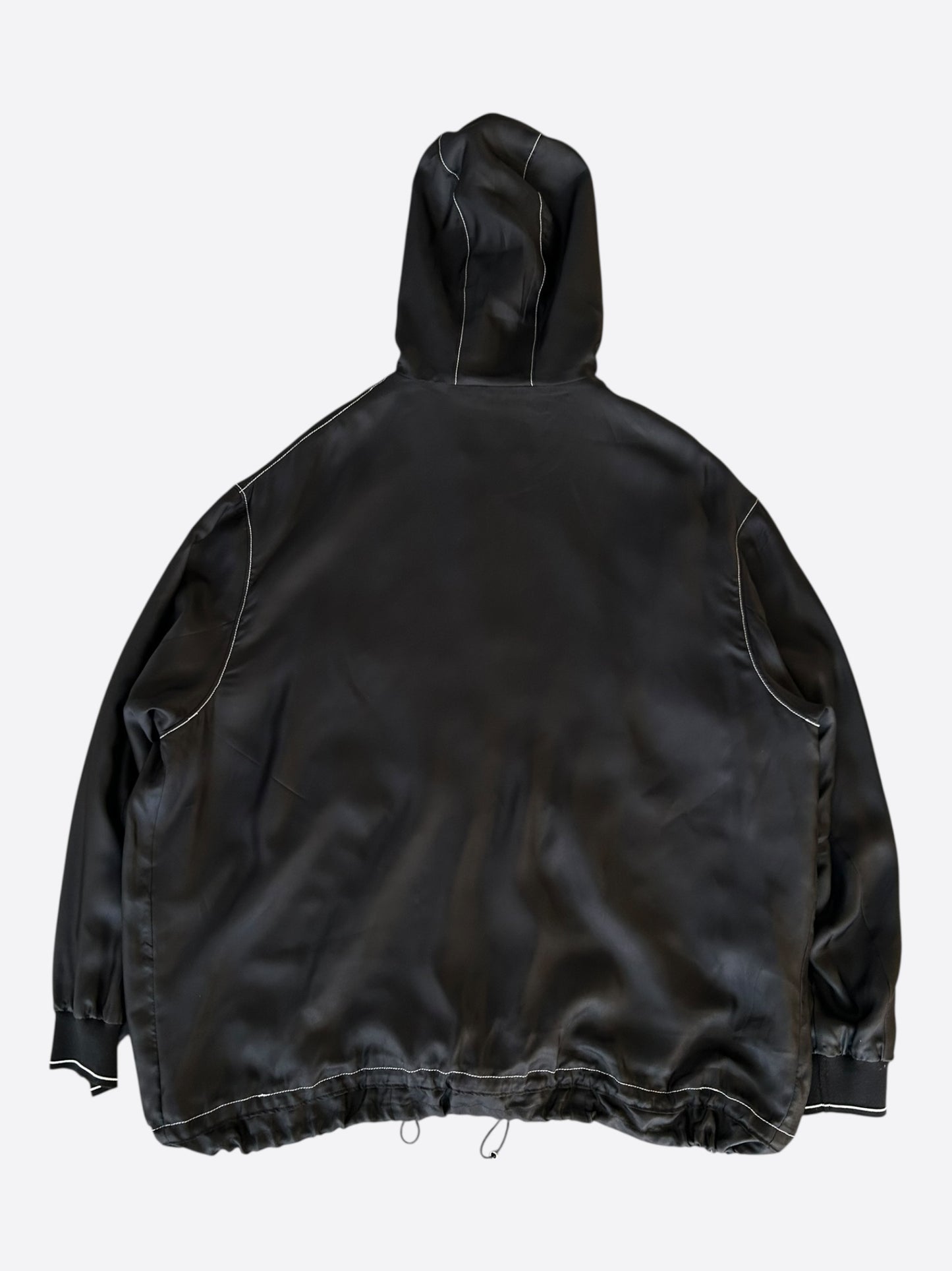 Prada Black & White Nylon Blouson Jacket