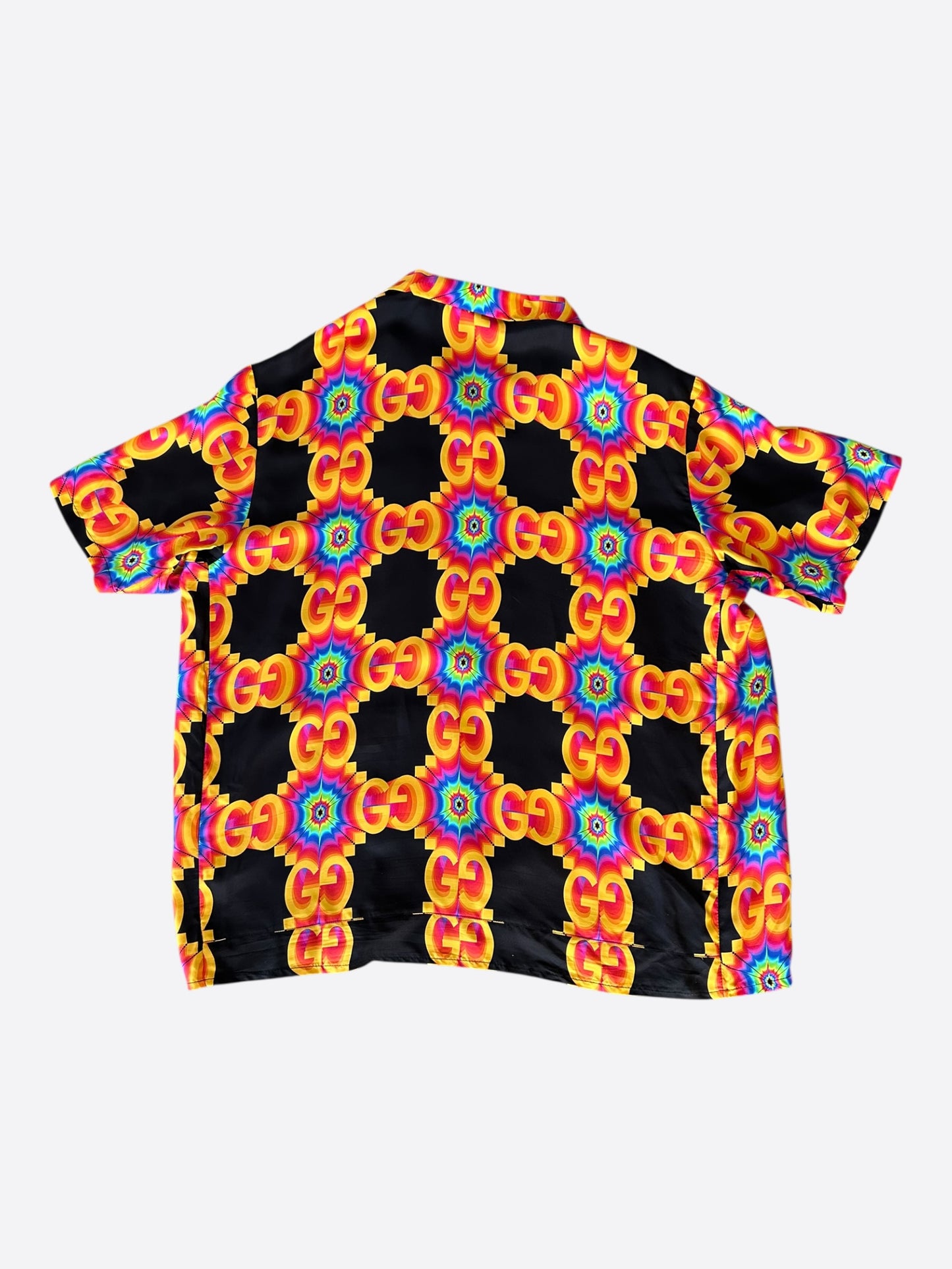 Gucci Black & Multicolor GG Kaleidoscope Button Up Shirt