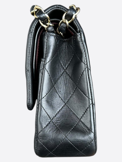 Chanel Black Lambskin Quilted Medium Flap Bag