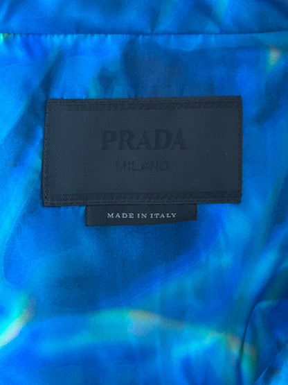 Prada Blue Oceanic Button Up Shirt