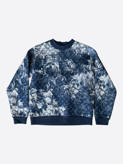Louis Vuitton Blue Tapestry Monogram Sweater