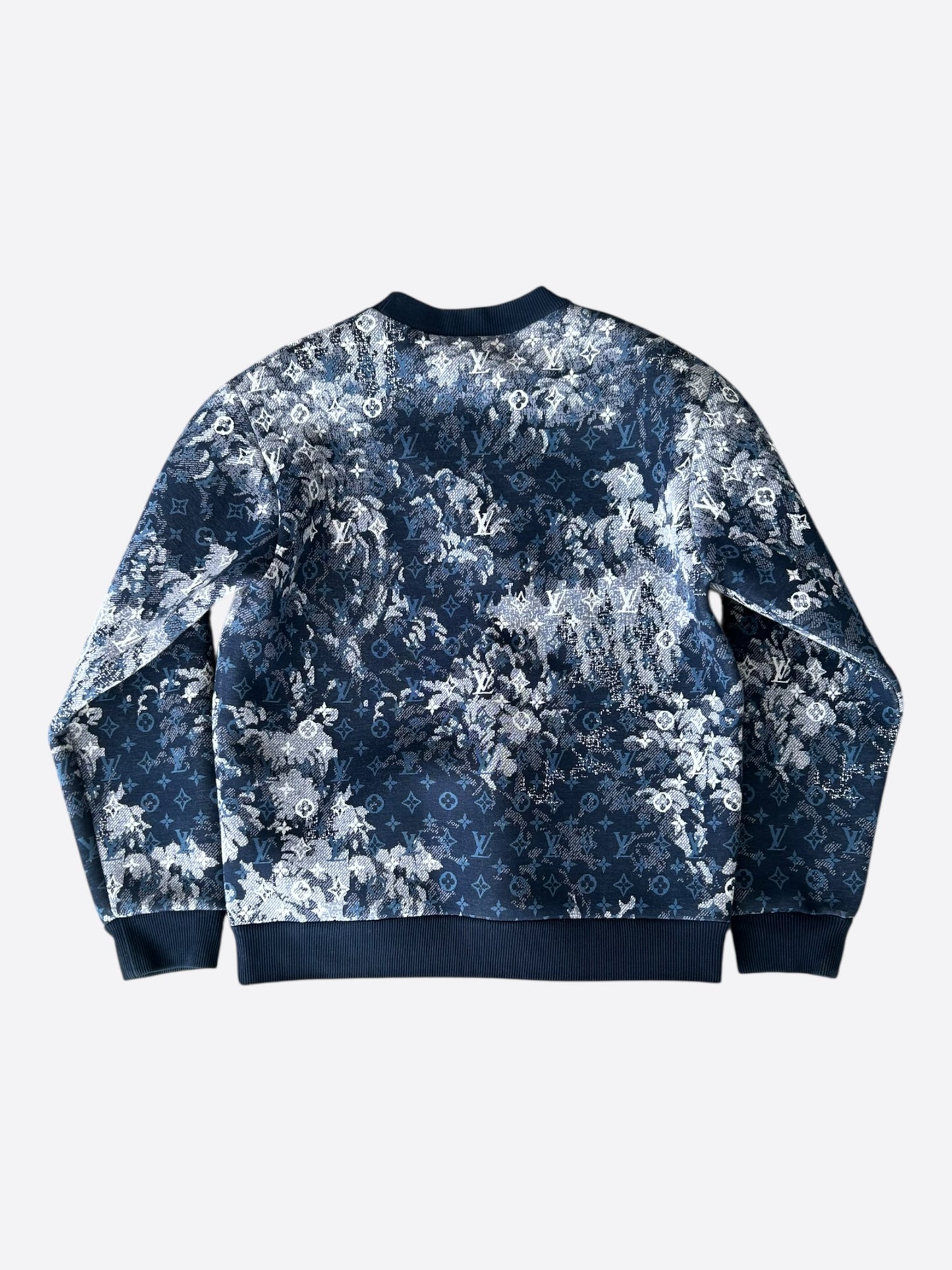 Louis Vuitton Blue Tapestry Monogram Sweater