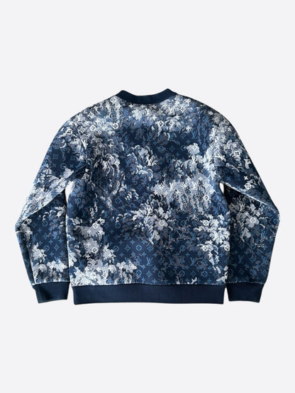 Louis Vuitton Blue Tapestry Monogram Sweater