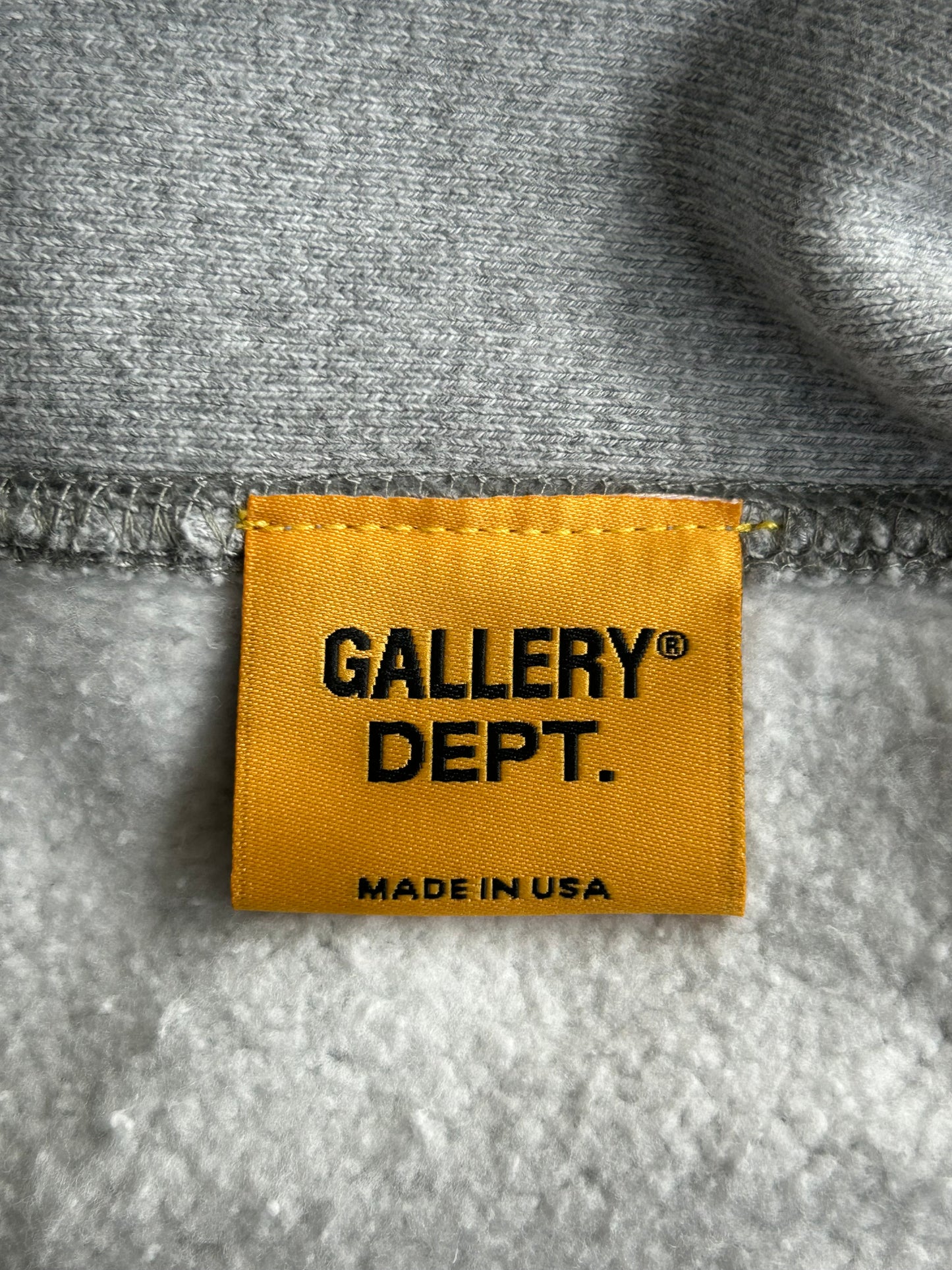 Gallery Dept Grey & Black Dept Logo Hoodie