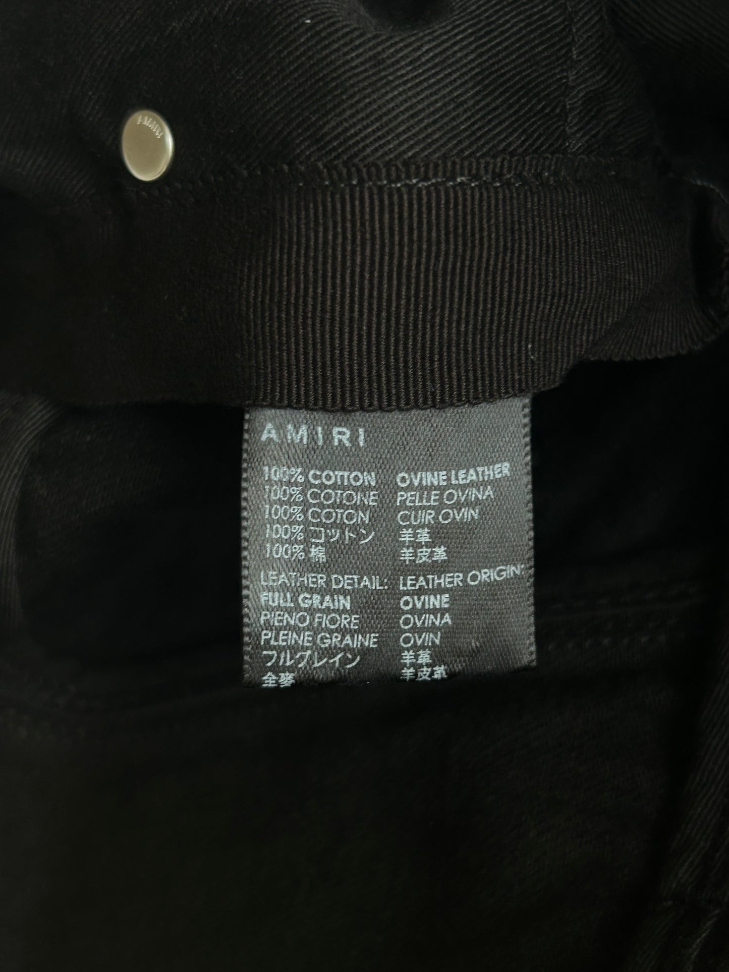 Amiri Black OD & White Arts District Logo Jeans