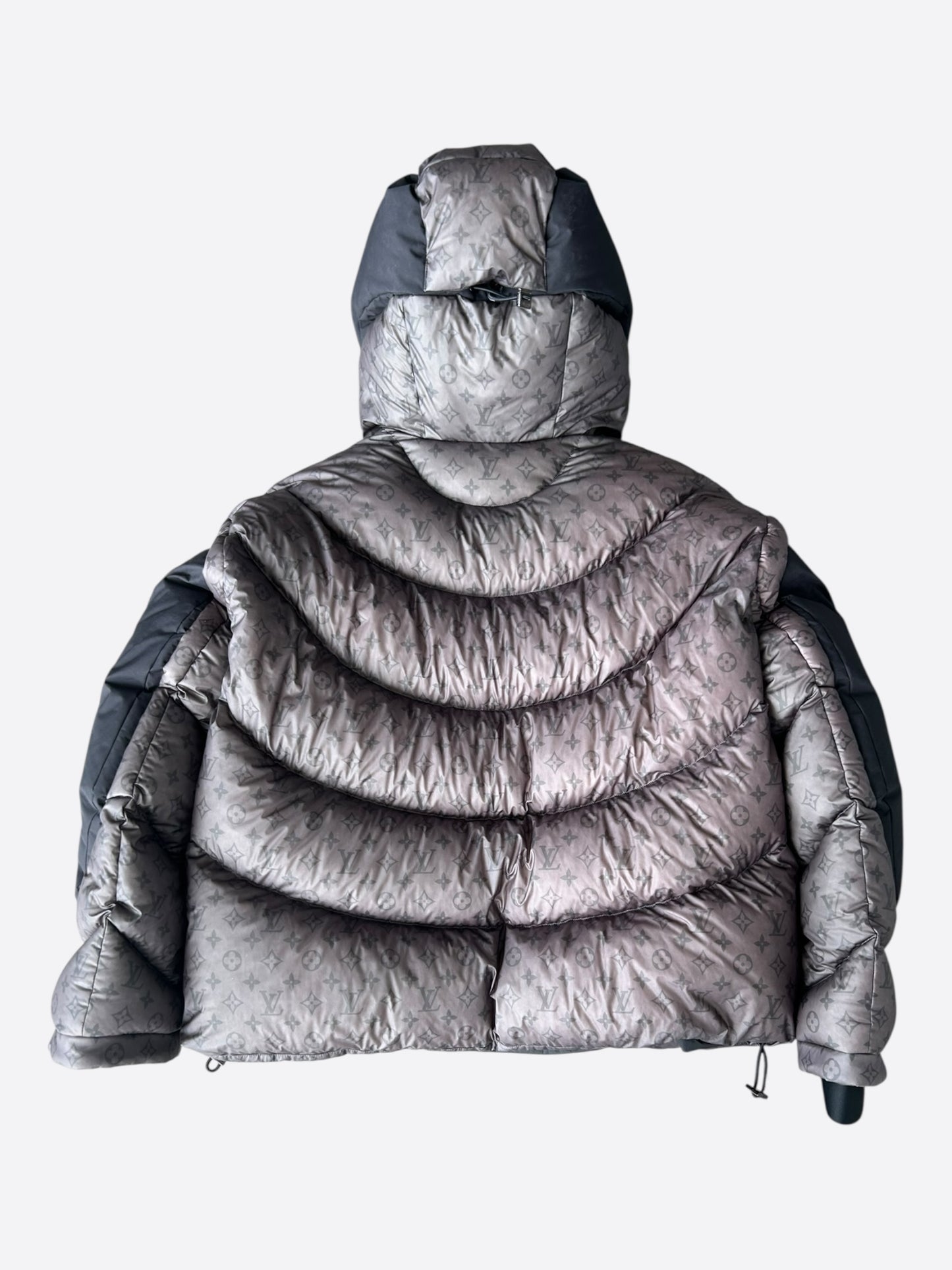 Louis Vuitton Black & Grey 2054 Monogram Heat Reflective Puffer Jacket