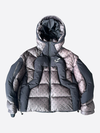 Louis Vuitton Black & Grey 2054 Monogram Heat Reflective Puffer Jacket