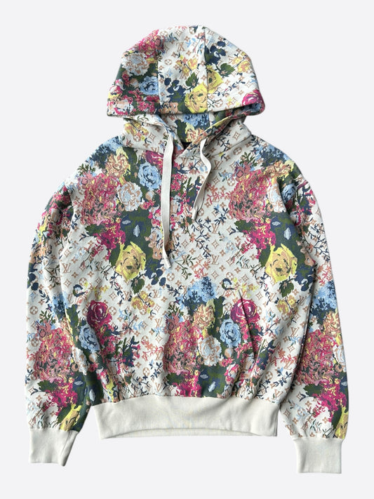 Louis Vuitton Beige Floral Monogram Tapestry Hoodie