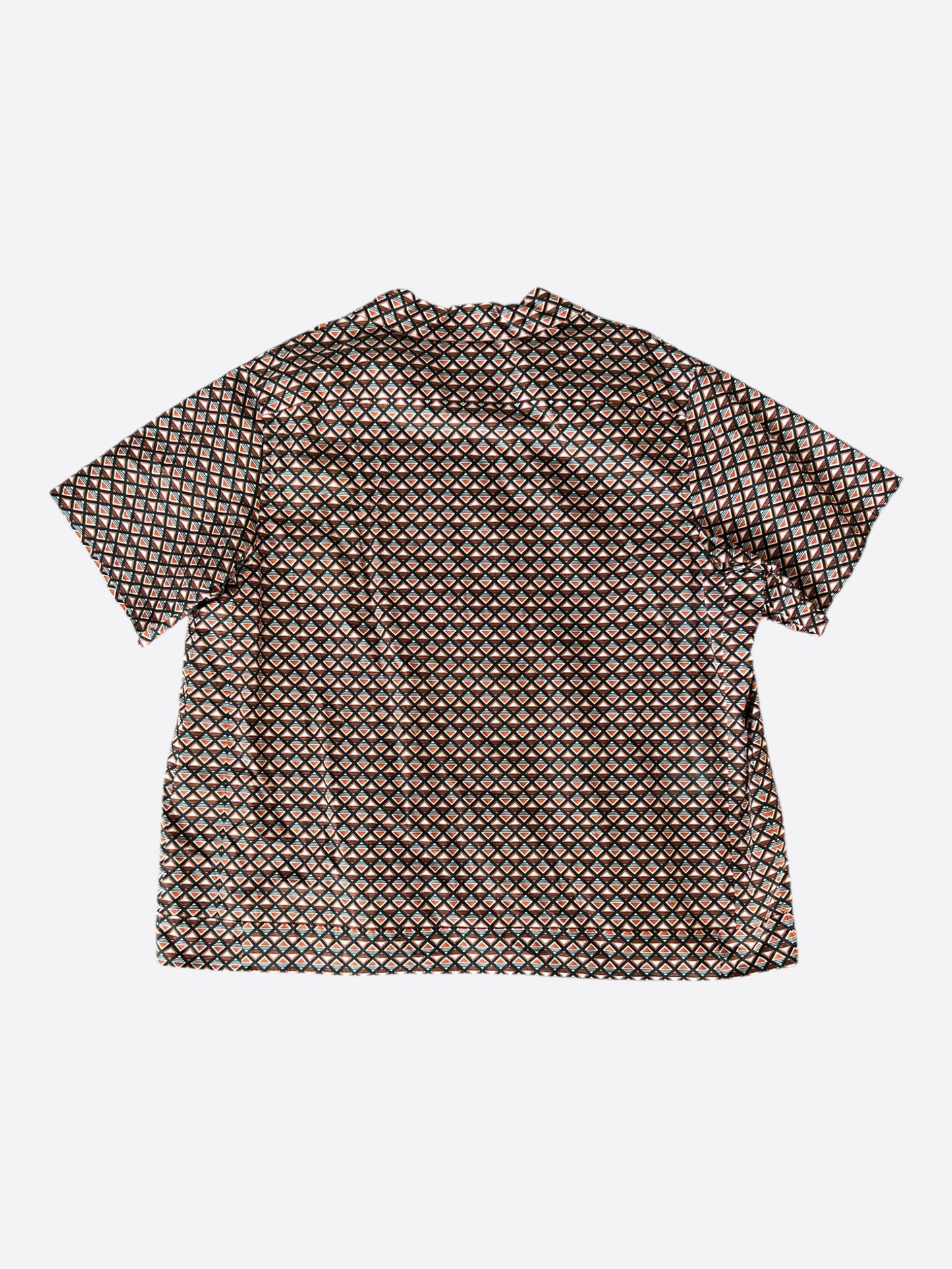 Prada Multicolor Allover Logo Button Up Shirt