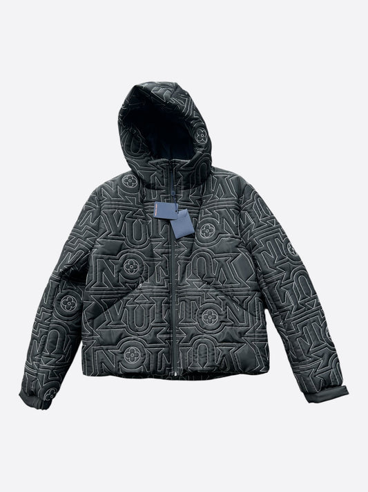 Louis Vuitton Black & White Snow Capsule Puffer Jacket