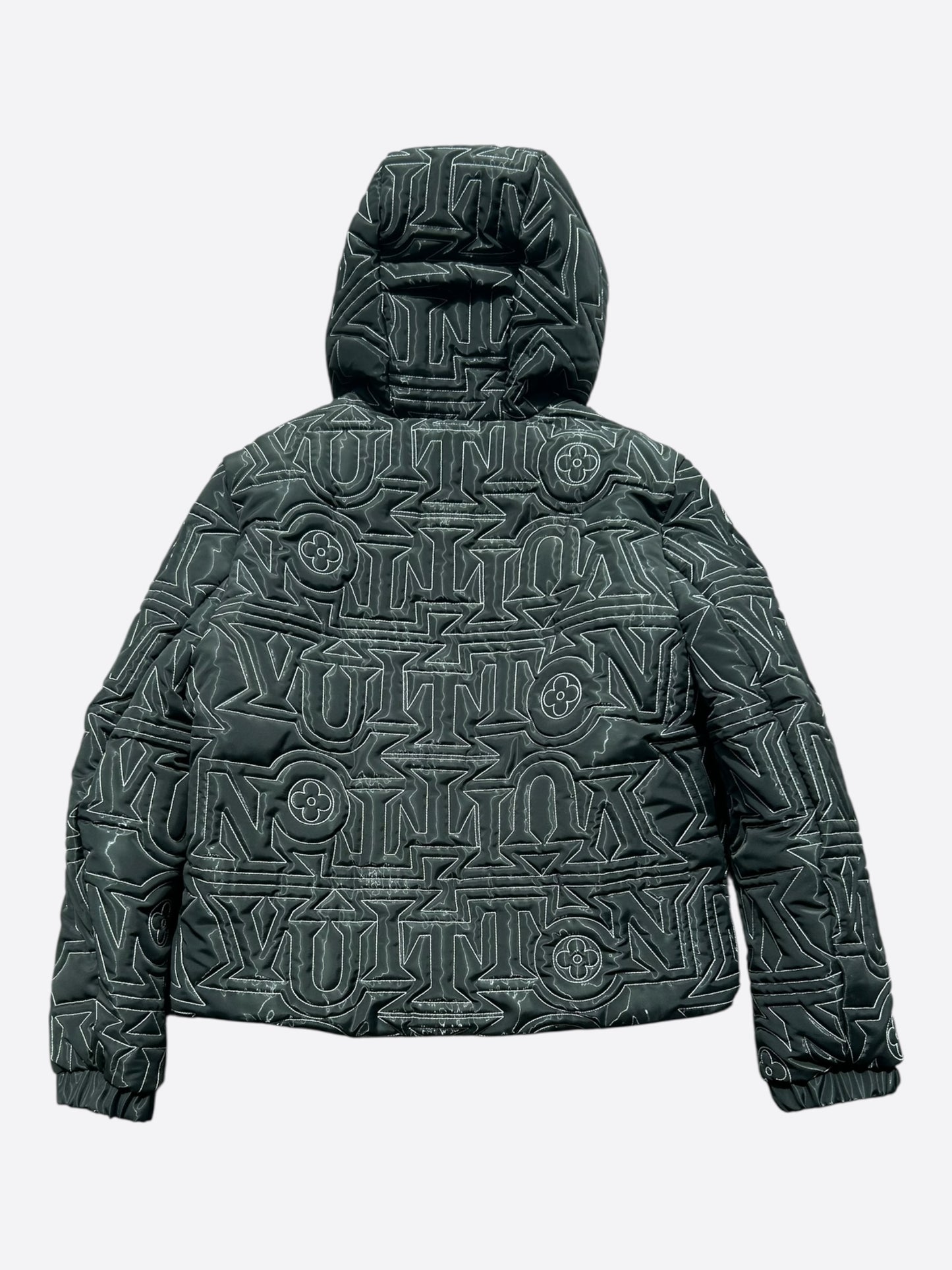 Louis Vuitton Black & White Snow Capsule Puffer Jacket