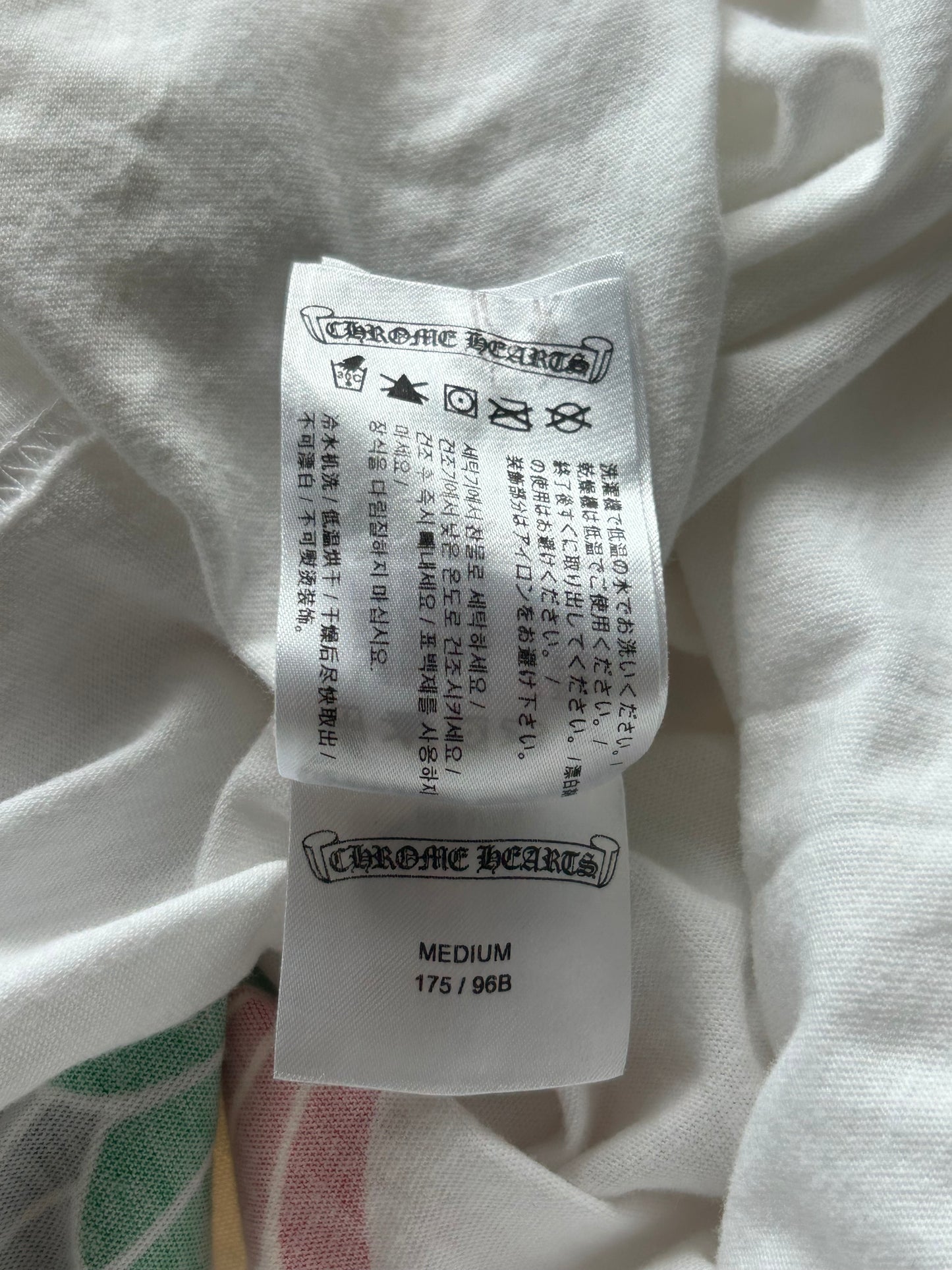 Chrome Hearts White Multicolor Cross T-Shirt