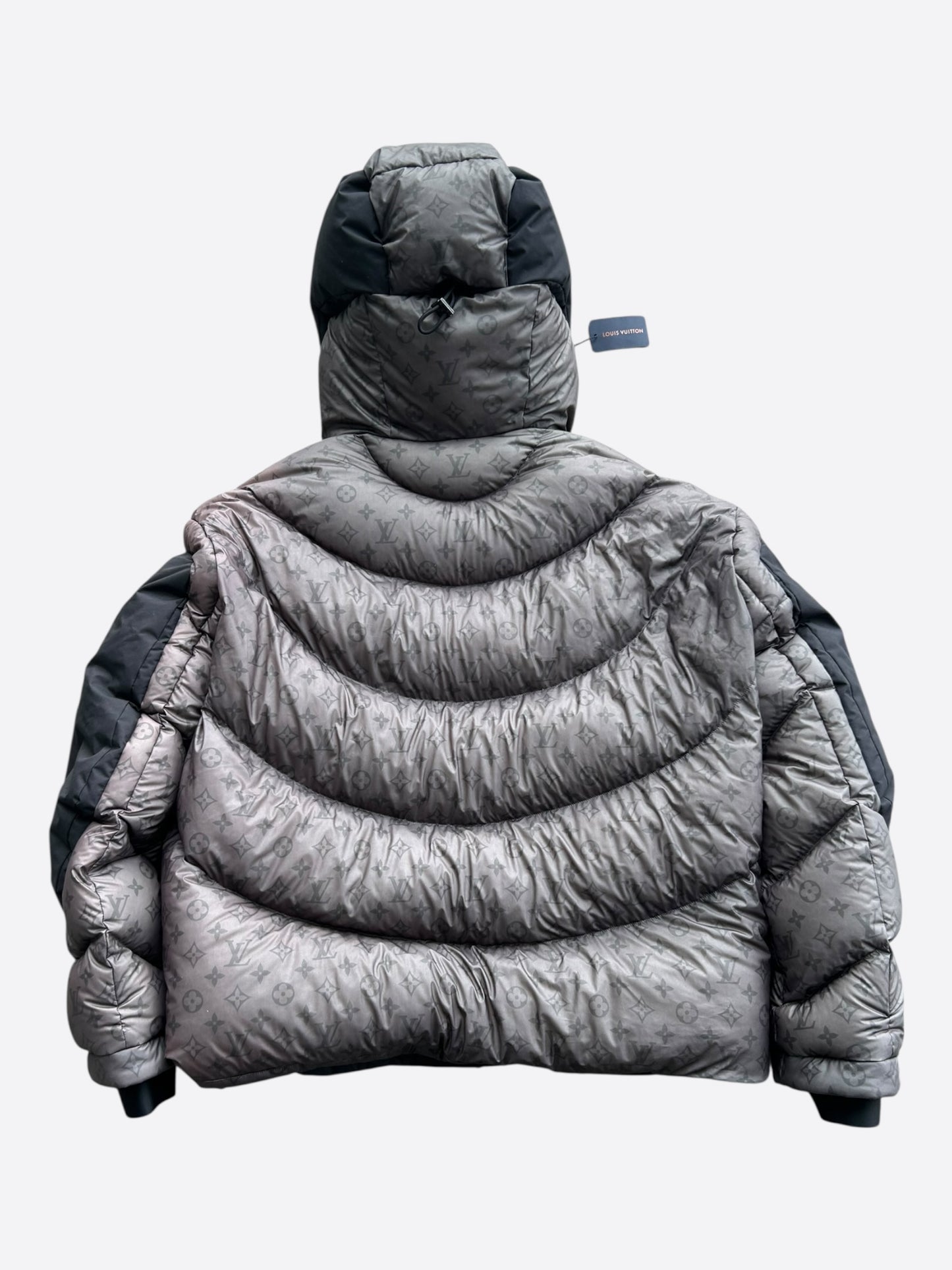 Louis Vuitton Black & Grey 2054 Monogram Heat Reflective Puffer Jacket