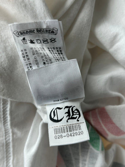 Chrome Hearts White Multicolor Cross T-Shirt