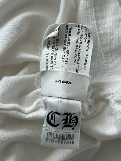 Chrome Hearts White & Black T-Bar Logo T-Shirt