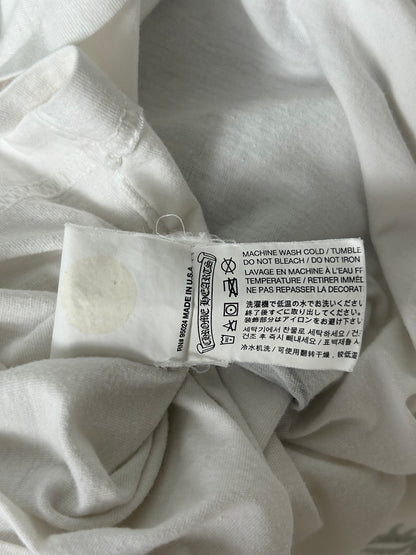 Chrome Hearts White & Black Floral Horseshoe Logo T-Shirt