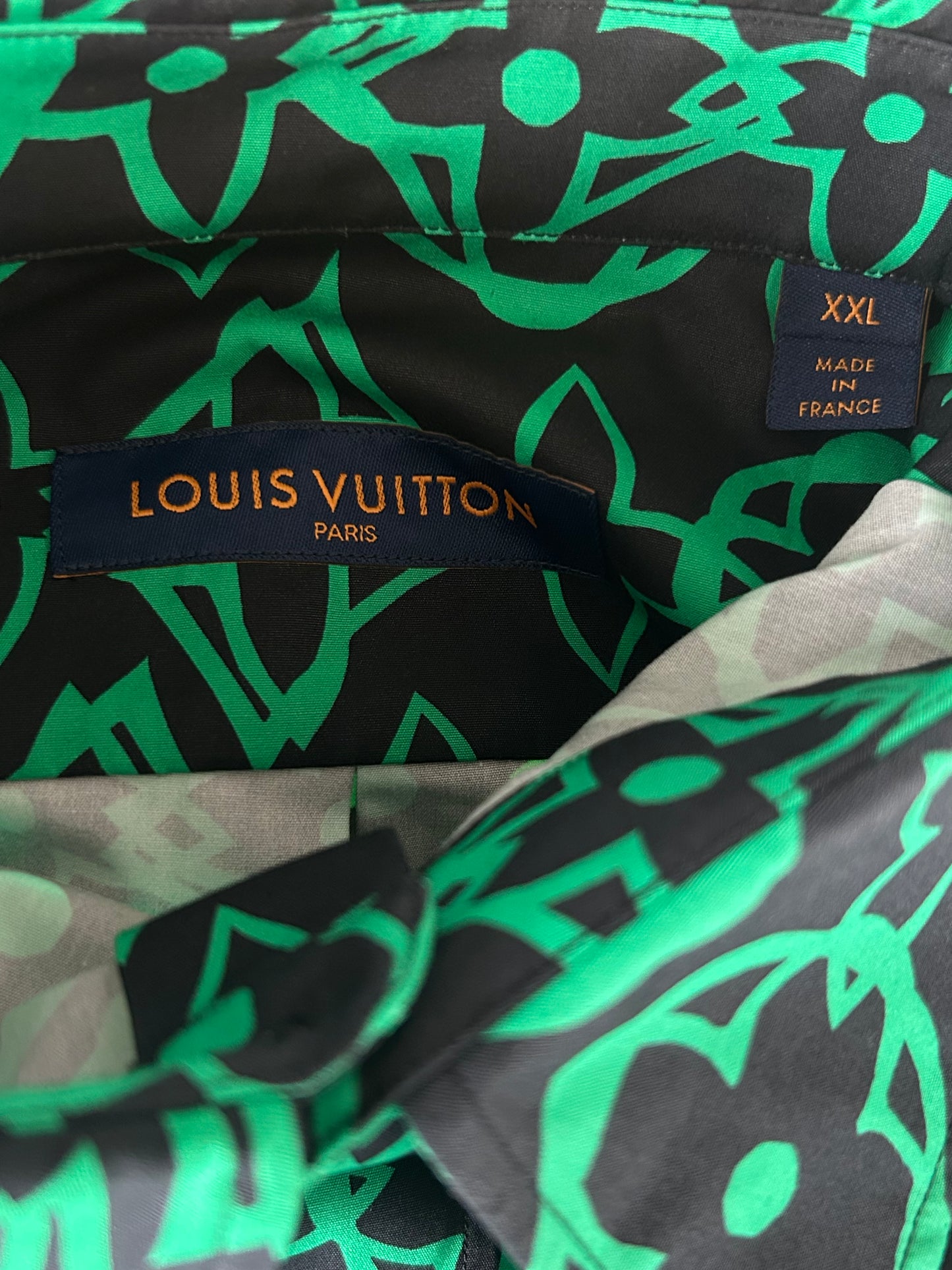 Louis Vuitton Green & Black Monogram Shirt