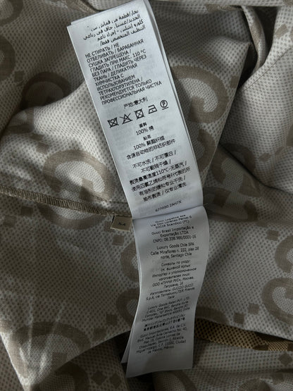 Gucci Tan & Brown GG Monogram Button Up Shirt