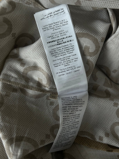Gucci Tan & Brown GG Monogram Button Up Shirt