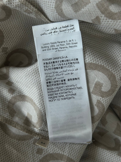 Gucci Tan & Brown GG Monogram Button Up Shirt