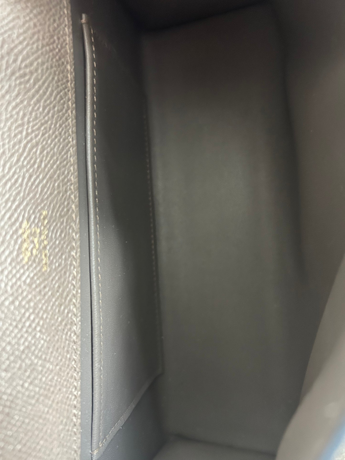 Hermes Grey Epsom & Gold Hardware Kelly Pochette