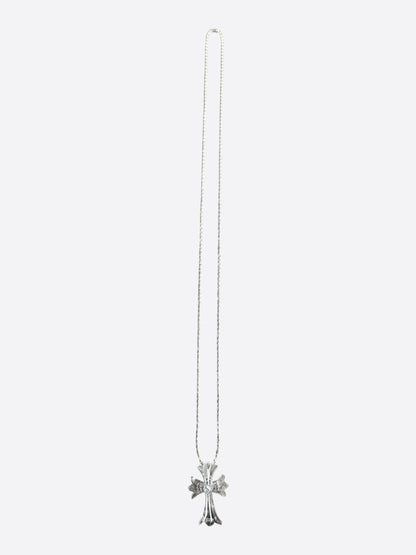 Chrome Hearts Transparent Silichrome Cross Necklace