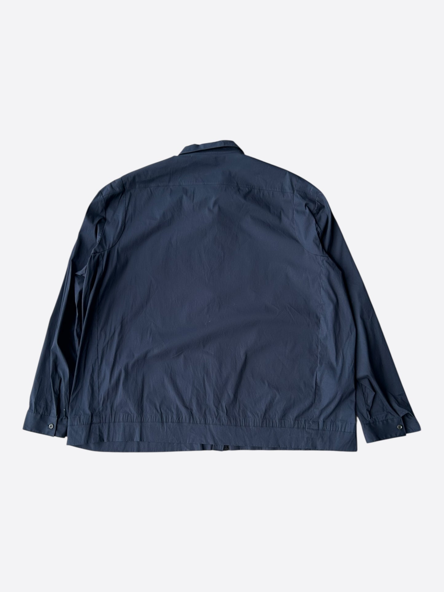 Prada Blue & White Logo Zip Up Windbreaker
