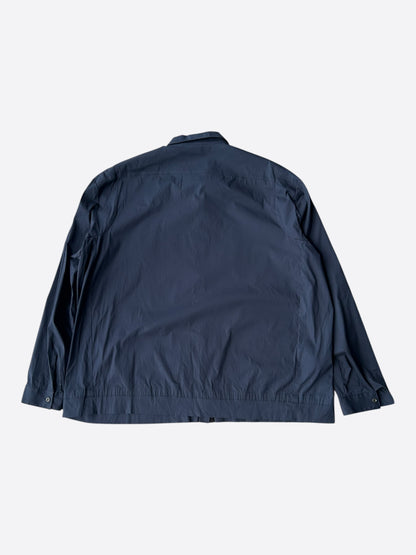 Prada Blue & White Logo Zip Up Windbreaker