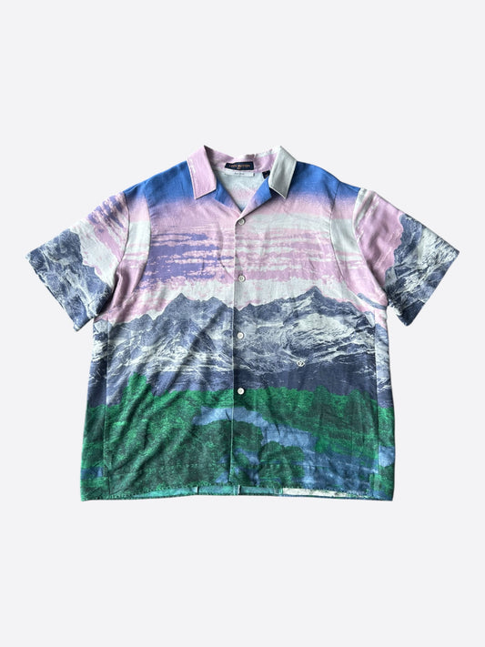 Louis Vuitton Multicolor Landscape Button Up Shirt