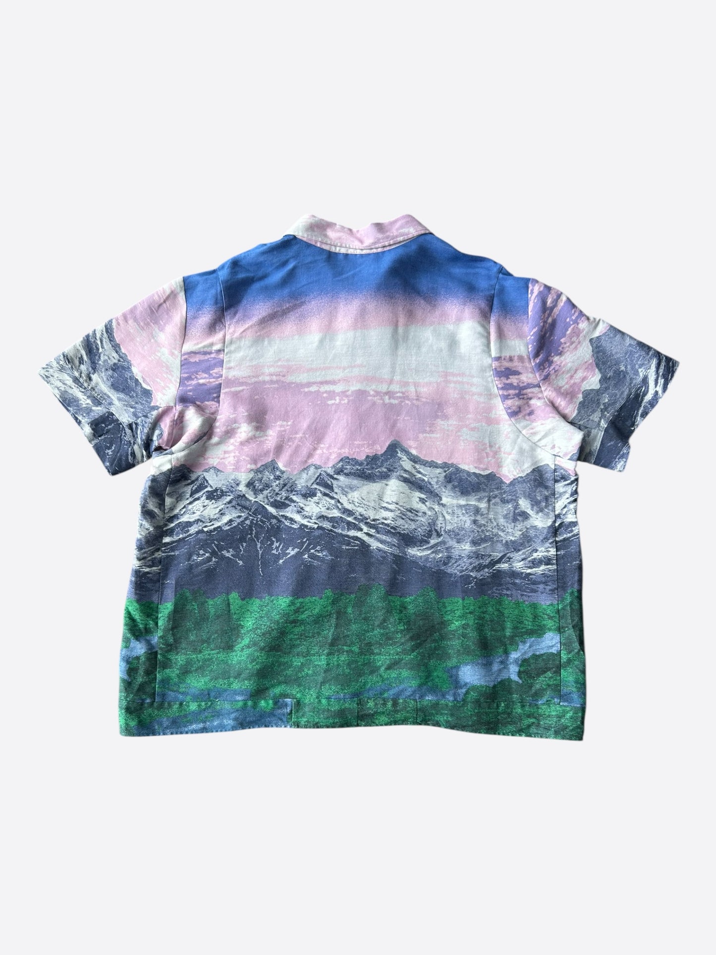 Louis Vuitton Multicolor Landscape Button Up Shirt