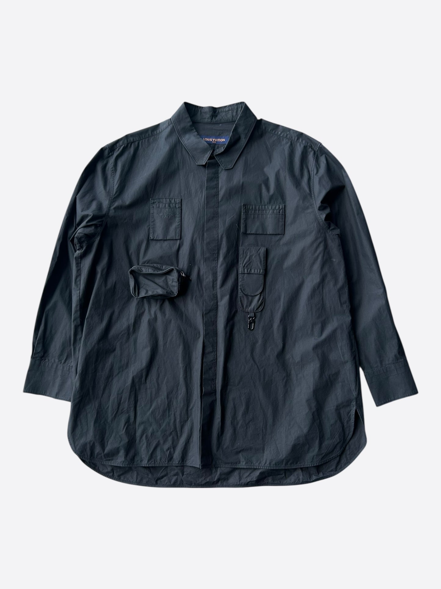 Louis Vuitton Black Utility Button Up Shirt