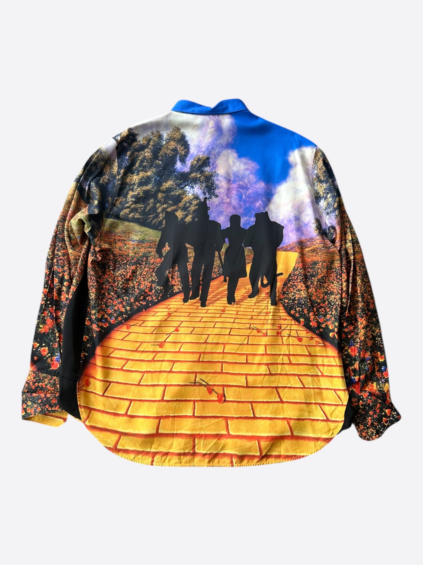 Louis Vuitton OZ Multicolor Brick Road Silk Button Up Shirt