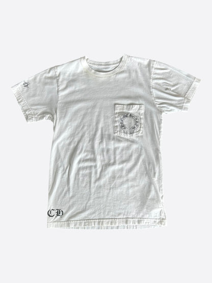 Chrome Hearts White & Black T-Bar Logo T-Shirt