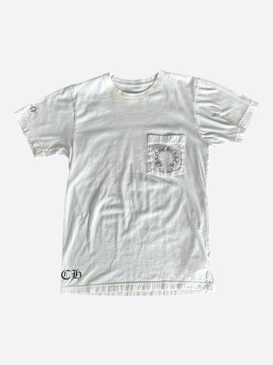 Chrome Hearts White & Black T-Bar Logo T-Shirt
