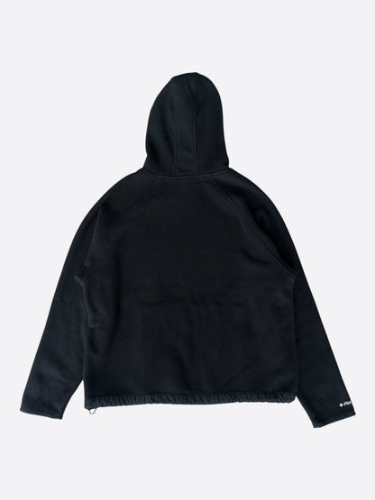 Chrome Hearts Black & White Embroidered Horseshoe Logo Fleece Hoodie