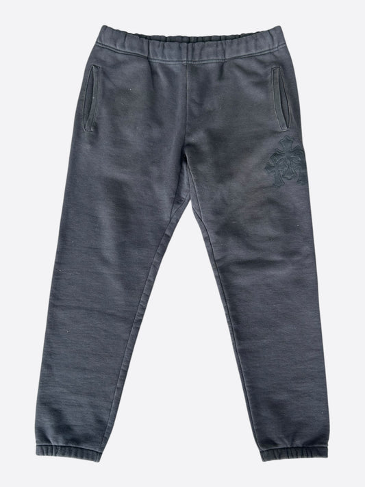 Chrome Hearts Black Triple Cross Patch Paper Jam Sweatpants