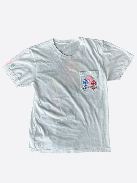 Chrome Hearts White Multicolor Cross T-Shirt