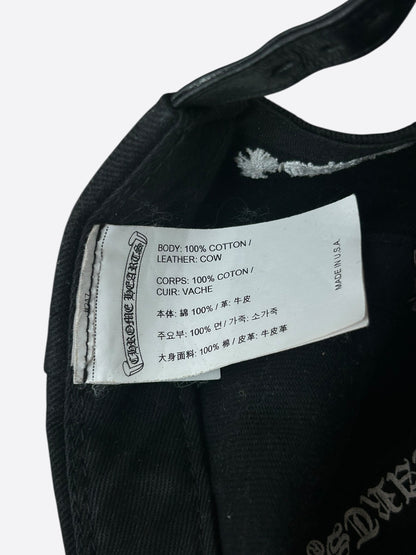 Chrome Hearts Matty Boy Black Embroidered Chomper Hat