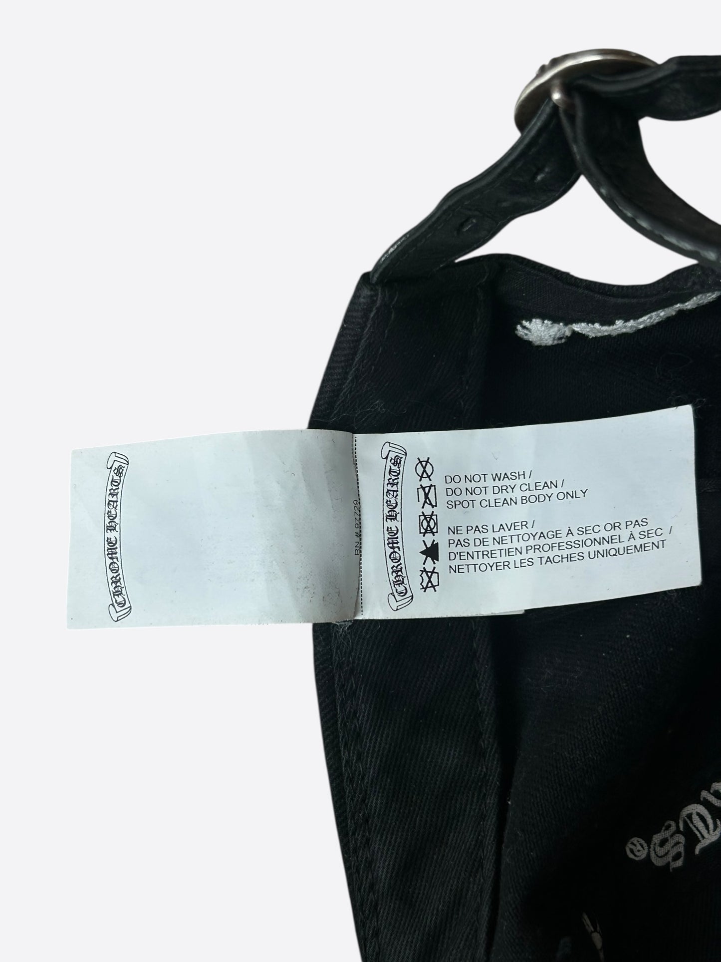 Chrome Hearts Matty Boy Black Embroidered Chomper Hat
