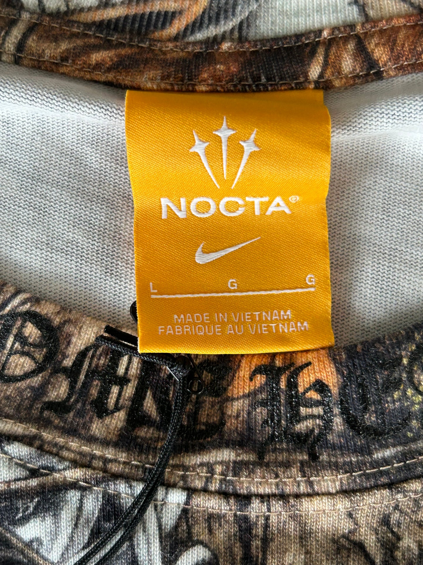 Chrome Hearts Nike NOCTA Camouflage Horseshoe Logo T-Shirt