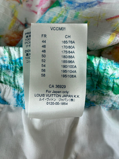 Louis Vuitton White Multicolor Pastel Monogram Swimshorts