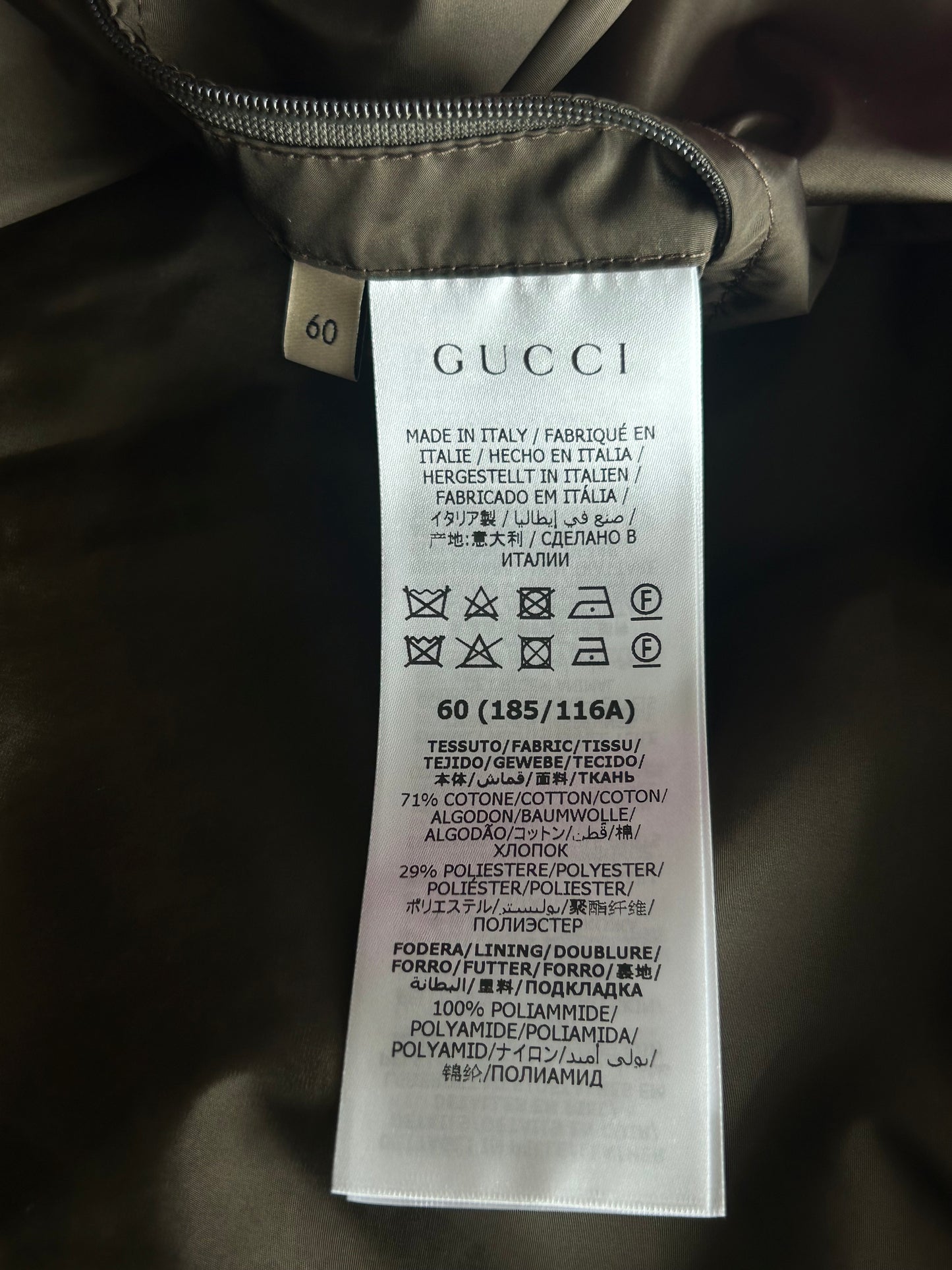 Gucci Multicolor GG Monogram Zip Up Jacket