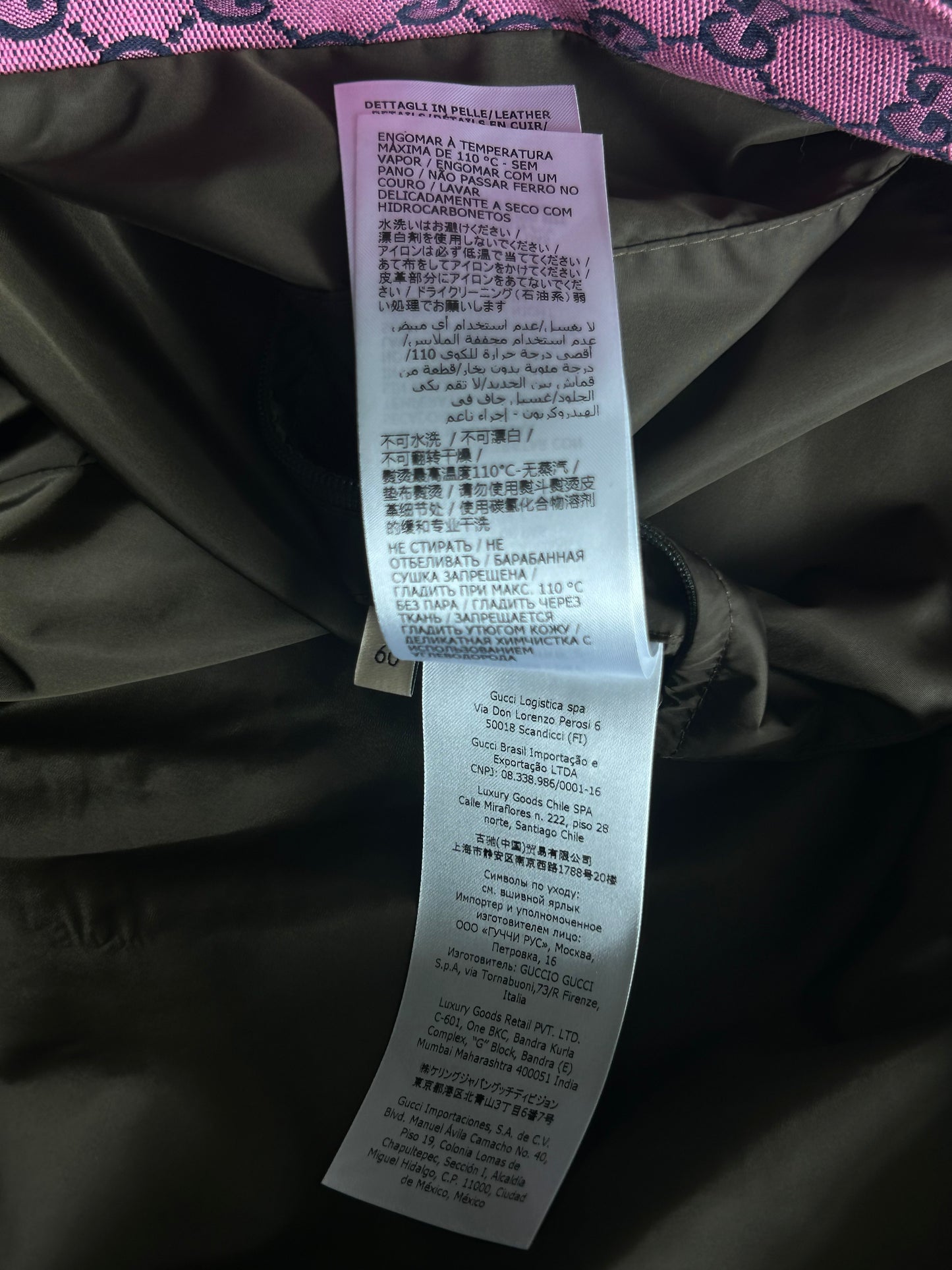 Gucci Multicolor GG Monogram Zip Up Jacket