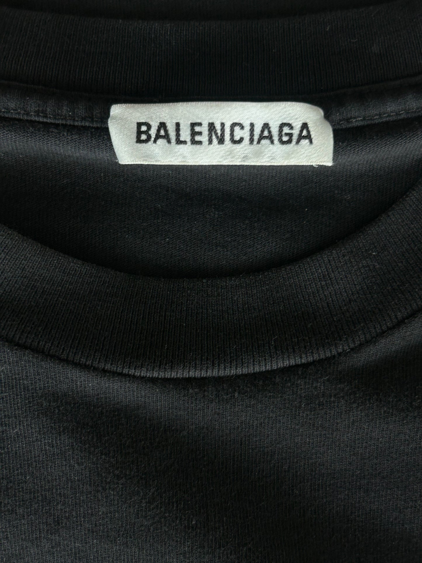Balenciaga Black & Green Eco Logo T-Shirt